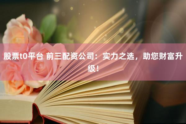 股票t0平台 前三配资公司：实力之选，助您财富升级！