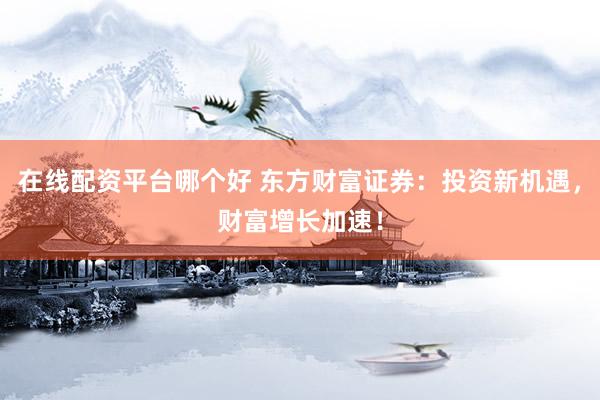 在线配资平台哪个好 东方财富证券：投资新机遇，财富增长加速！