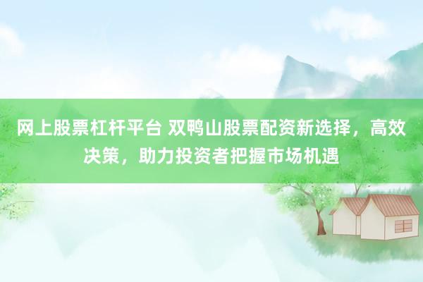 网上股票杠杆平台 双鸭山股票配资新选择，高效决策，助力投资者把握市场机遇