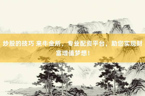 炒股的技巧 来牛金所，专业配资平台，助您实现财富增值梦想！