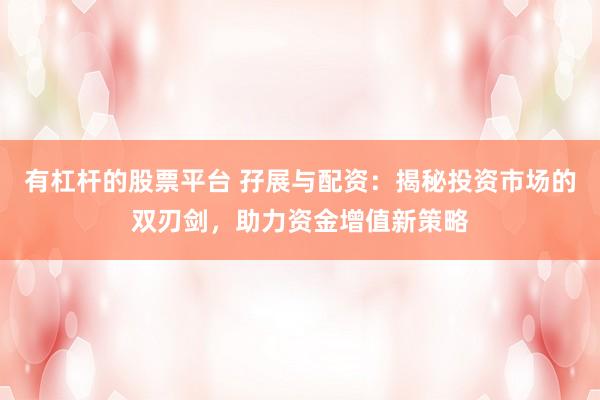 有杠杆的股票平台 孖展与配资：揭秘投资市场的双刃剑，助力资金增值新策略