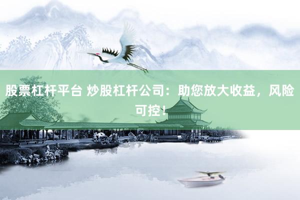 股票杠杆平台 炒股杠杆公司:助您放大收益,风险可控!